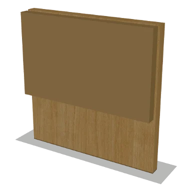 SD cabinet in Shaker Caramel
