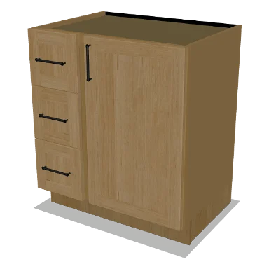 VSD30L cabinet in Shaker Caramel