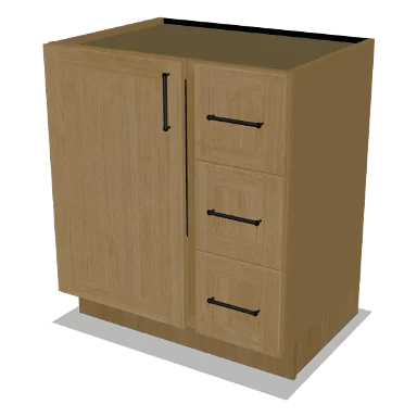 VSD30R cabinet in Shaker Caramel