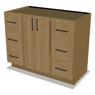VSDB42 cabinet in Shaker Caramel