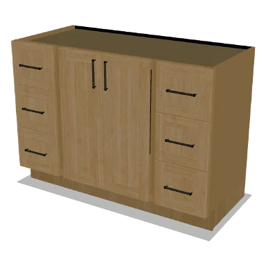 VSDB48 cabinet in Shaker Caramel