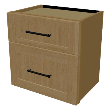 W2D1818 cabinet in Shaker Caramel
