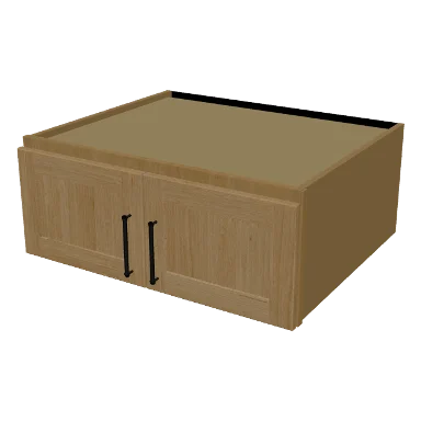 W301224 cabinet in Shaker Caramel