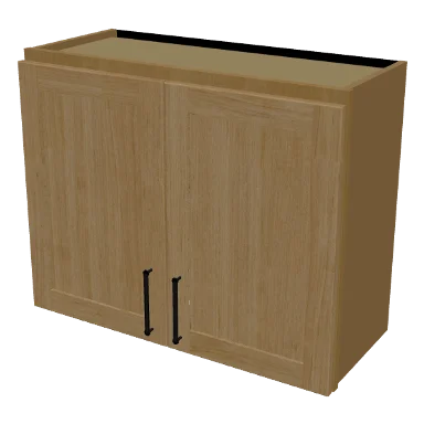 W3024 cabinet in Shaker Caramel