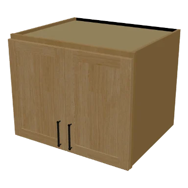 W302424 cabinet in Shaker Caramel