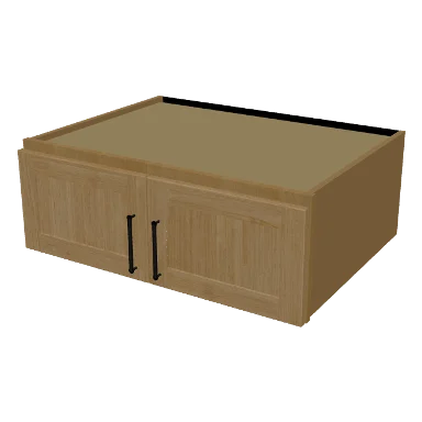 W331224 cabinet in Shaker Caramel