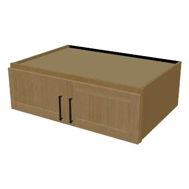 W361224 cabinet in Shaker Caramel