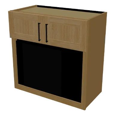 WMO3030 cabinet in Shaker Caramel