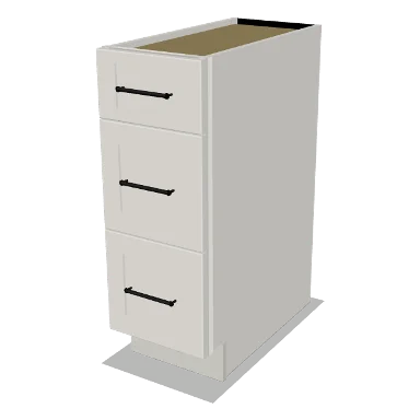 3DB12 cabinet in Shaker Bright White