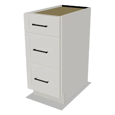 3DB15 cabinet in Shaker Bright White