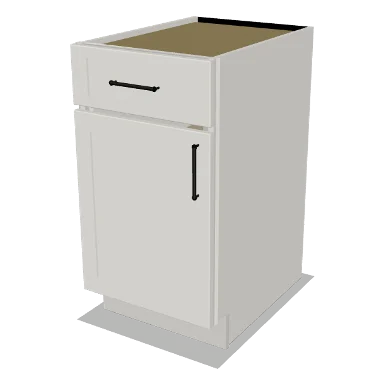 B18 cabinet in Shaker Bright White