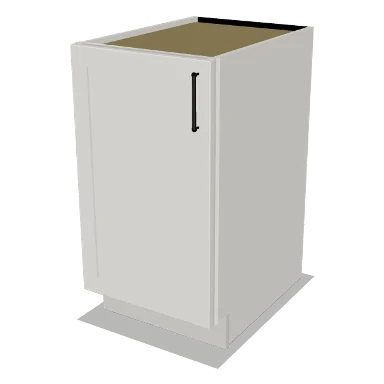 B18FH cabinet in Shaker Bright White