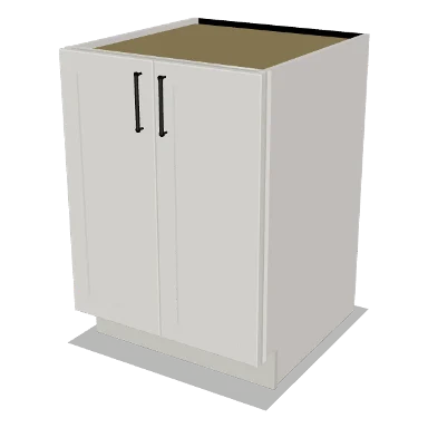 B24FH cabinet in Shaker Bright White