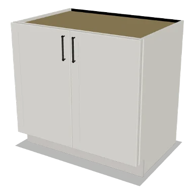 B36FH cabinet in Shaker Bright White