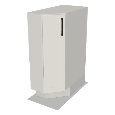 BAE12R cabinet in Shaker Bright White