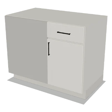 BBC45/48-42 cabinet in Shaker Bright White