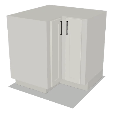 BER33 cabinet in Shaker Bright White