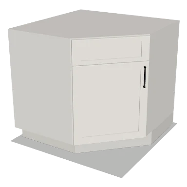 DSB36 cabinet in Shaker Bright White