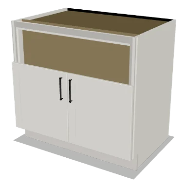 FSB36 cabinet in Shaker Bright White