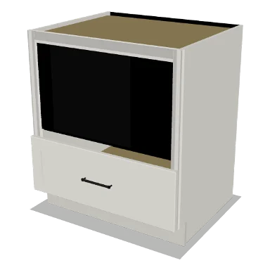 MB30 cabinet in Shaker Bright White