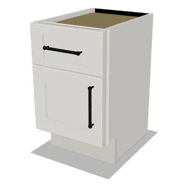 MINI cabinet in Shaker Bright White
