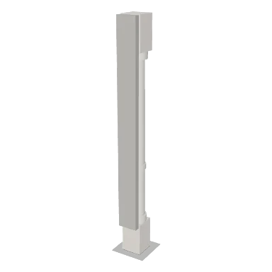 SQDL cabinet in Shaker Bright White