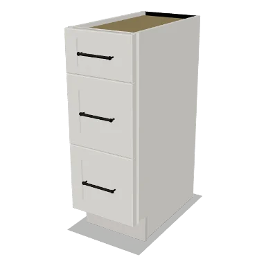 VDB12 cabinet in Shaker Bright White
