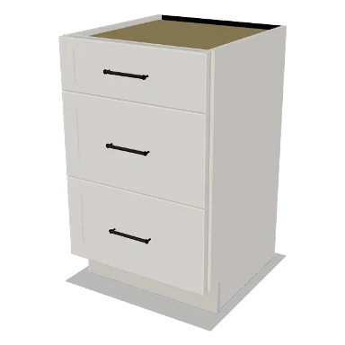 VDB21 cabinet in Shaker Bright White