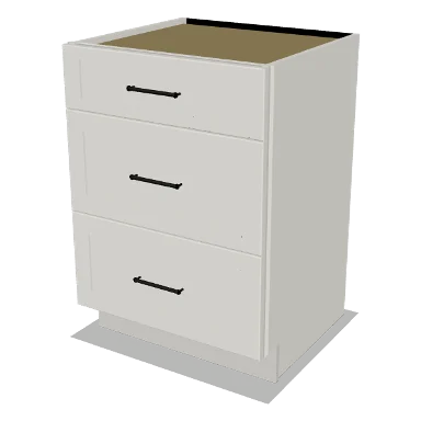 VDB24 cabinet in Shaker Bright White