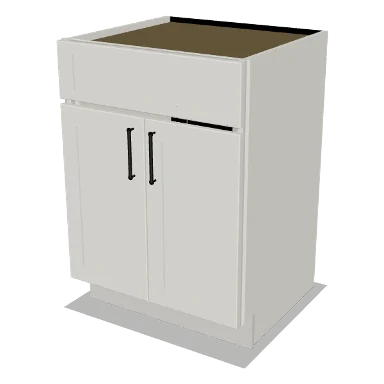 VSB24 cabinet in Shaker Bright White