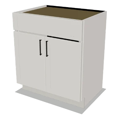 VSB30 cabinet in Shaker Bright White