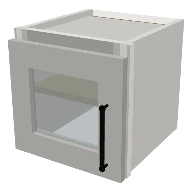 W1212GD cabinet in Shaker Bright White