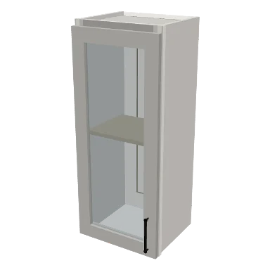 W1536GD cabinet in Shaker Bright White