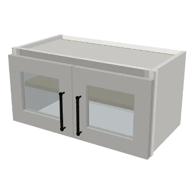 W2412GD cabinet in Shaker Bright White