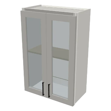 W2436GD cabinet in Shaker Bright White