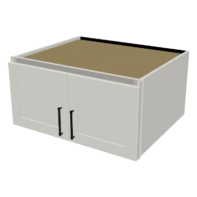 W301524 cabinet in Shaker Bright White