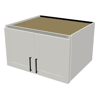W301824 cabinet in Shaker Bright White