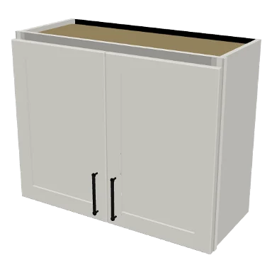 W3024 cabinet in Shaker Bright White