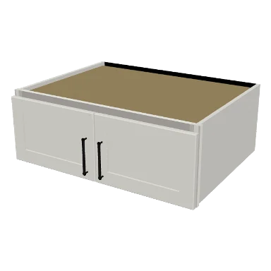 W331224 cabinet in Shaker Bright White
