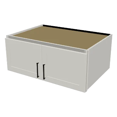 W361524 cabinet in Shaker Bright White