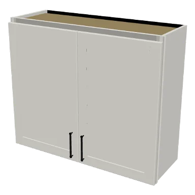 W3630 cabinet in Shaker Bright White