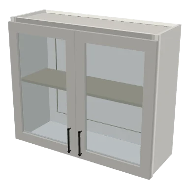 W3630GD cabinet in Shaker Bright White
