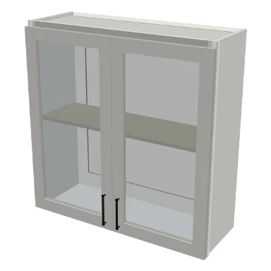 W3636GD cabinet in Shaker Bright White