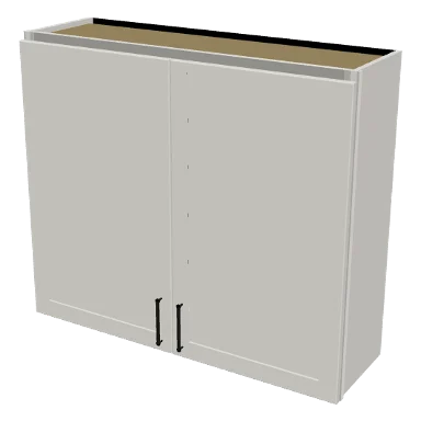 W4236 cabinet in Shaker Bright White