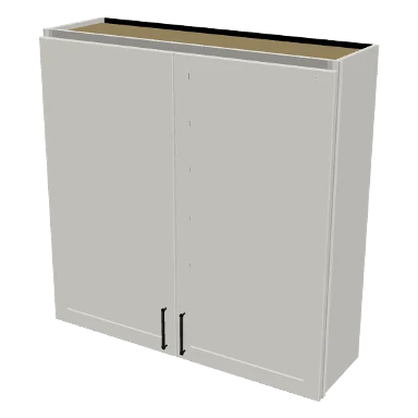 W4242 cabinet in Shaker Bright White