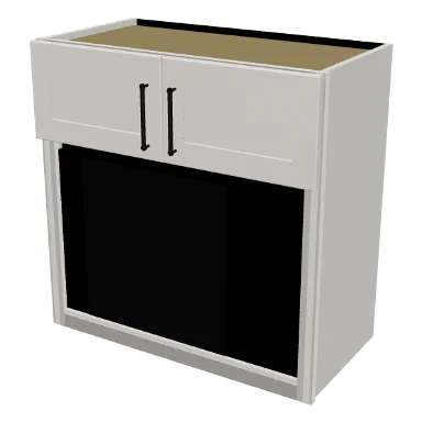 WMO3030 cabinet in Shaker Bright White