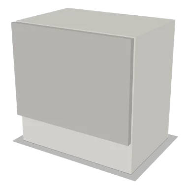 WXC1818 cabinet in Shaker Bright White
