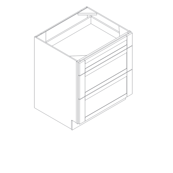 3 DRAWER BASE diagram