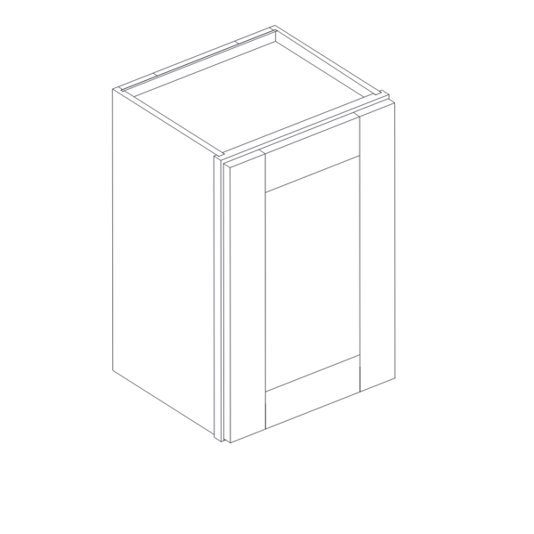 1 DOOR WALL CABINET diagram