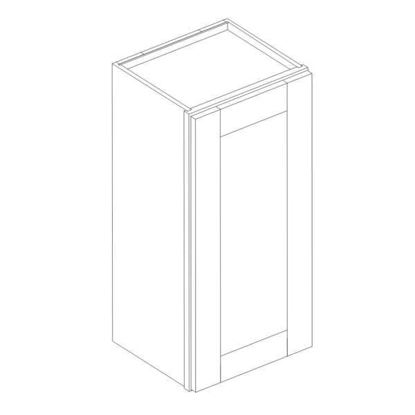 1 DOOR WALL CABINET diagram